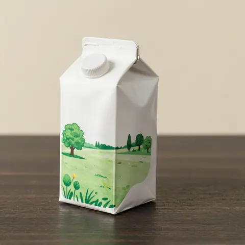 Half-pint milk carton